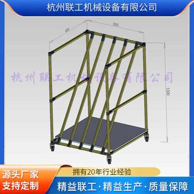 厂家生产各种纸箱推送产品周转片材放置物流运输产线运料小台车