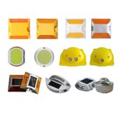 甄选工厂铸铝市政道路突起路标抗压塑料道钉路面两侧警示反光道钉