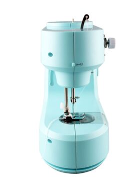 甄选芳华新品FHSM-398多功能5线迹缝纫机迷你便携式锁边家用缝纫