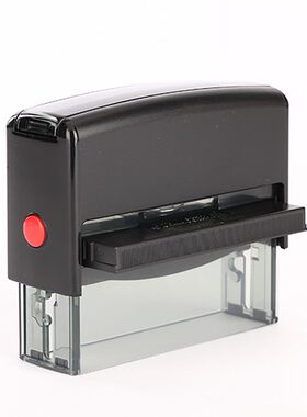 甄选新力回墨印长条形75X15mm 82x25mm文本内容自定义 自带油墨翻