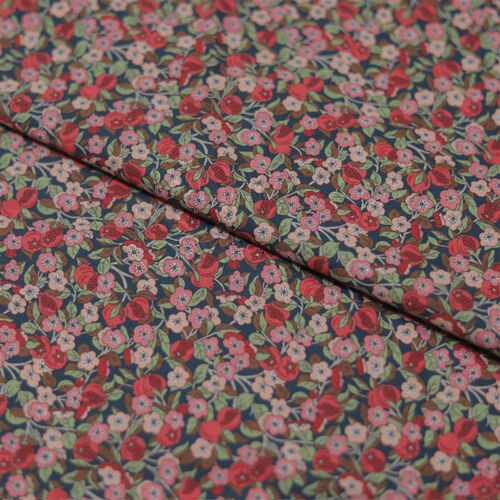 【105a189-1】Lib*rty石榴花80支高密棉布印花diy服装面料