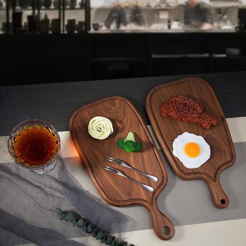 黑胡桃整实木小砧板家用小案板辅食水果牛排面包托盘防霉收纳