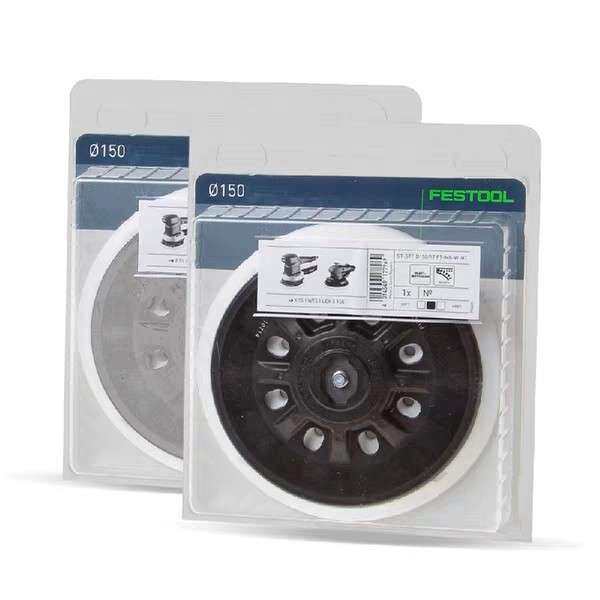 FESTOOL费斯托干磨机磨垫6寸17/48孔干磨头粘盘150mm打磨托盘配件