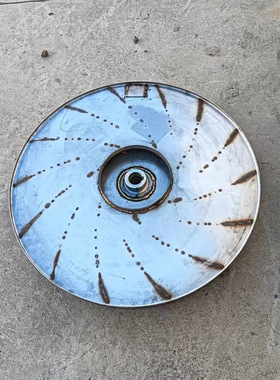 AZY013.5-043.3-1汽轮机轴封抽风机专用叶轮 不锈钢材质翻边叶轮