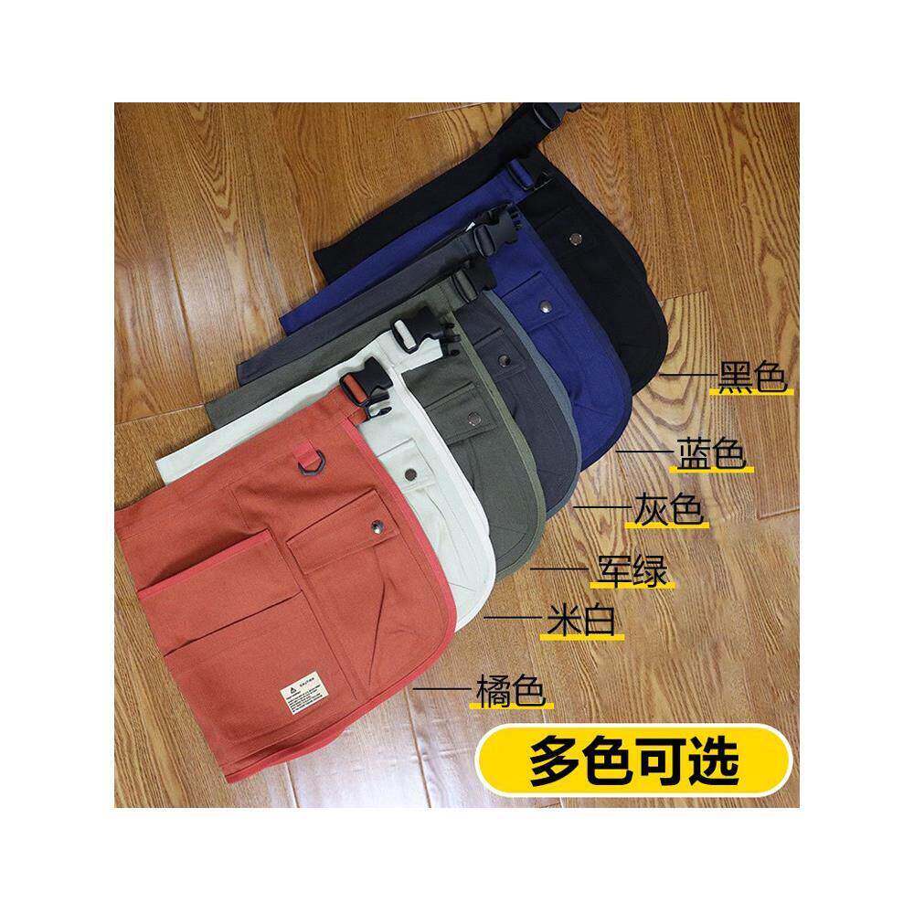 园师半身围裙定制印字木工半手作短款围CUY人腰艺截男女厚帆布工
