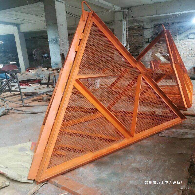 防汛救灾折叠三角石笼网0.6m³堵漏三角锥网1.75*1.5米