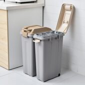 甄选拼接式 分类垃圾桶家用客厅厨房学校公司大容量干湿垃圾筒户外