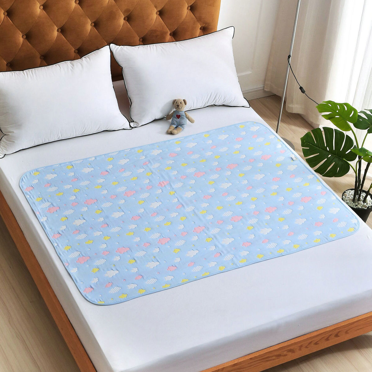 纱布隔尿垫婴儿防水可洗大号儿童透气宝宝夏季大尺寸床单超大