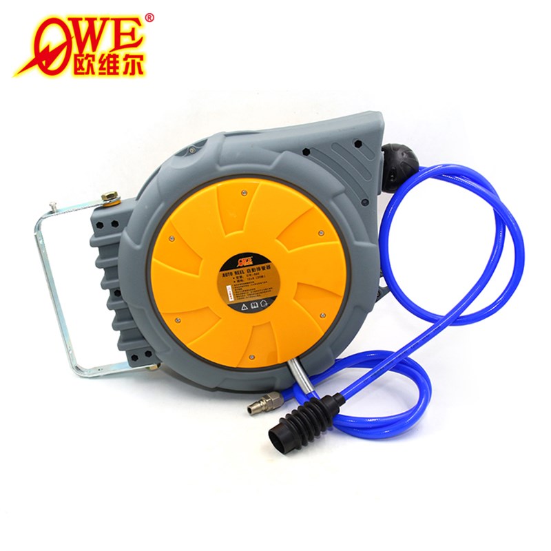 原装欧维尔OW-820气鼓伸缩气管卷管器自动排管吊轮12*8mm加长20米