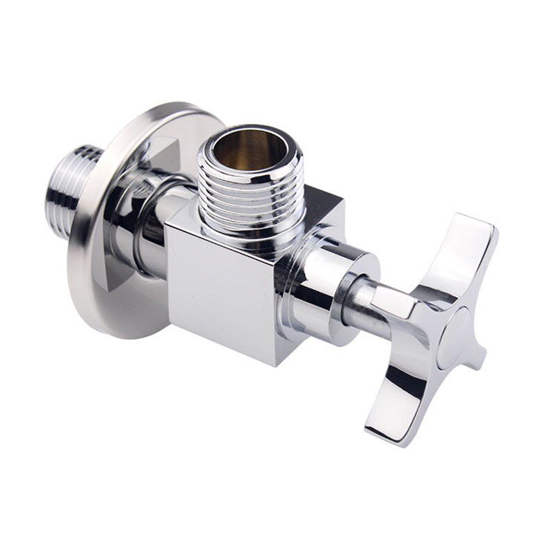 全铜4分加厚十字手柄角阀1/2八字龙头配件卫浴进水阀冷热水三角阀