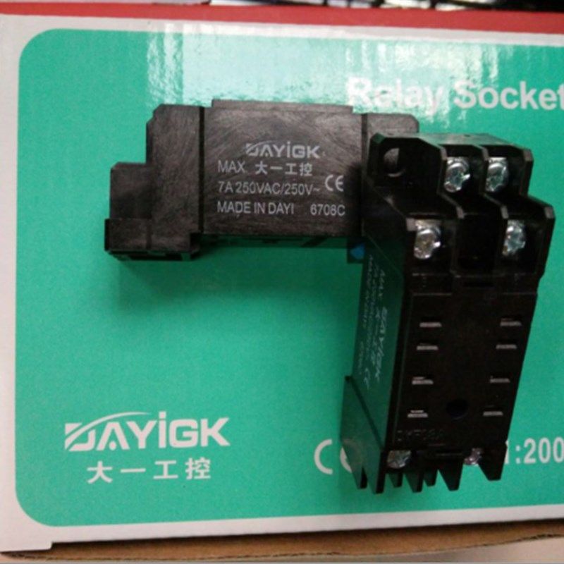 大一 PYF-08A底座DYF-08A适用于小8只脚 继电器底座HH52P MY2NJ