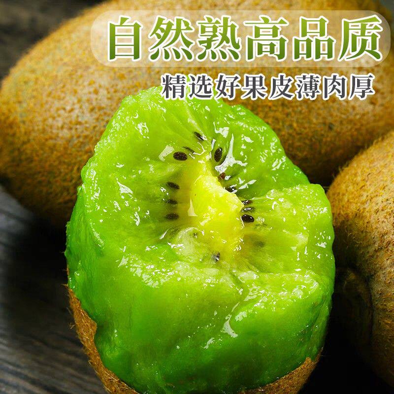 果七叔【主播推荐】正宗陕西周至翠香猕猴桃纯甜绿心新鲜当季水果