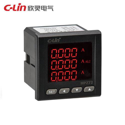 C-Lin欣灵 HPZ72-3A/3V/3AV三相电力仪表监测交流电流电压AC220V