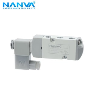 气动阀门电磁阀两位五通板式贴面4M310-08电控换向电磁阀AT执行器