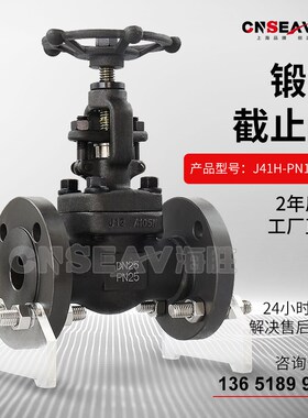 A105锻钢法兰闸阀截止阀Z/J41H-16-100C导热油蒸汽高温高压阀国标