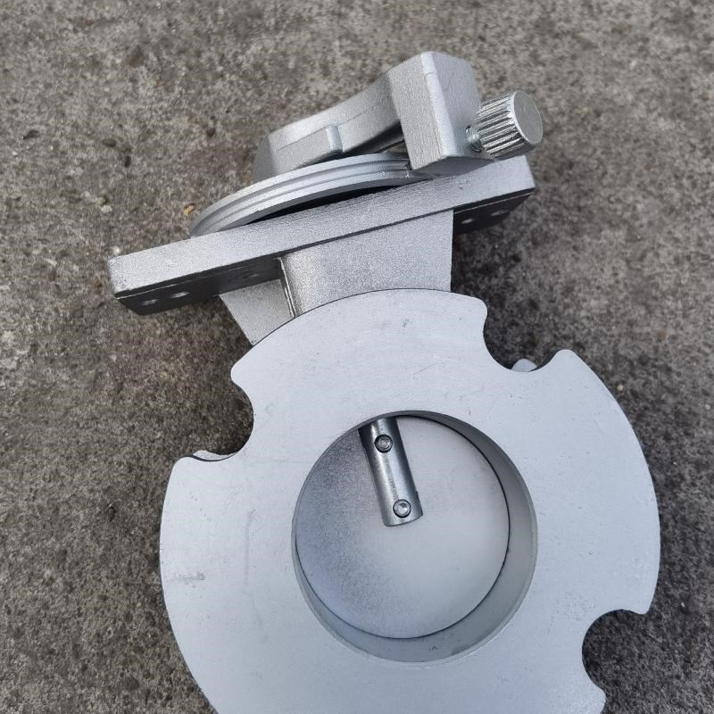 手动铝蝶阀蝶型铝合金风阀窑炉风阀天然气蝶阀风阀门窑炉配件DN25