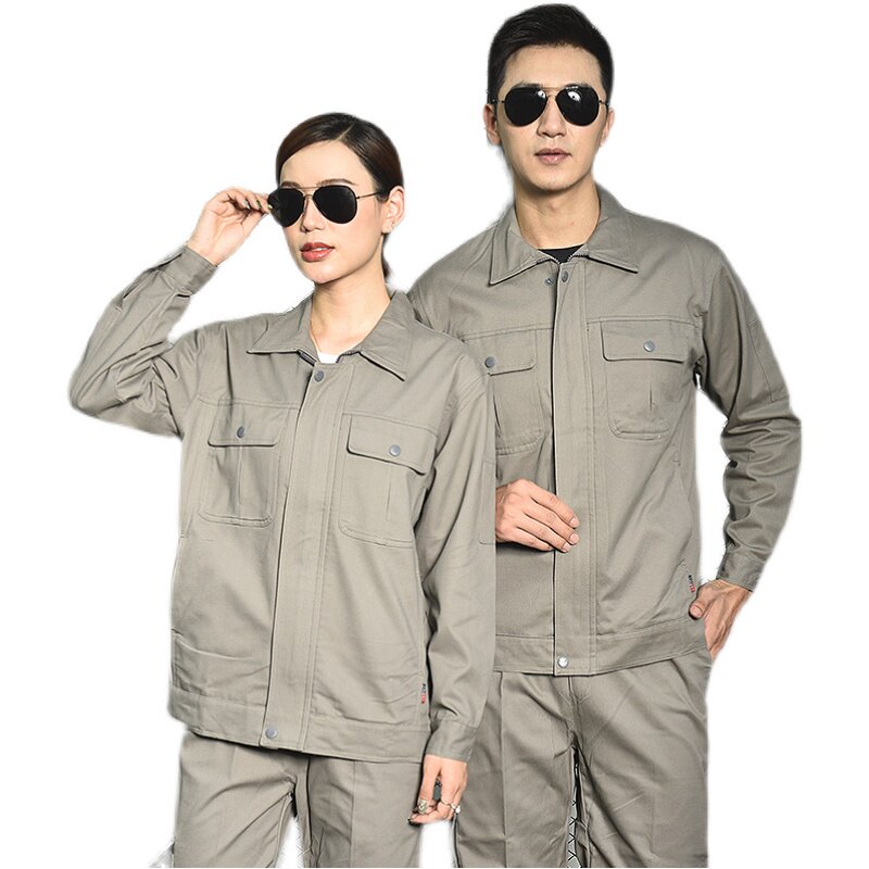 工作服套装男士劳保耐磨工厂车间汽修电N焊工防烫春秋冬季工装