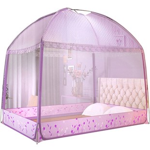 蚊帐蒙古包家用文章纹账子帐篷1.8m罩防摔2儿童N5新款 2021年床1米