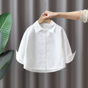 男童春秋套装儿童春季马甲三u件套2023新款宝宝洋气小孩工装衬衫