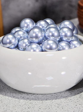 斯迪鹿蓝玫瑰diy仿天然珍珠散珠半孔DIY手工饰品配件材料装饰串珠