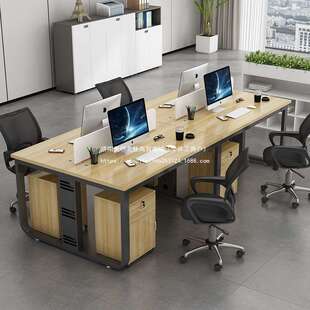 人位卡座组合简约现代屏风工作位 职员办公桌员工工位电脑桌2