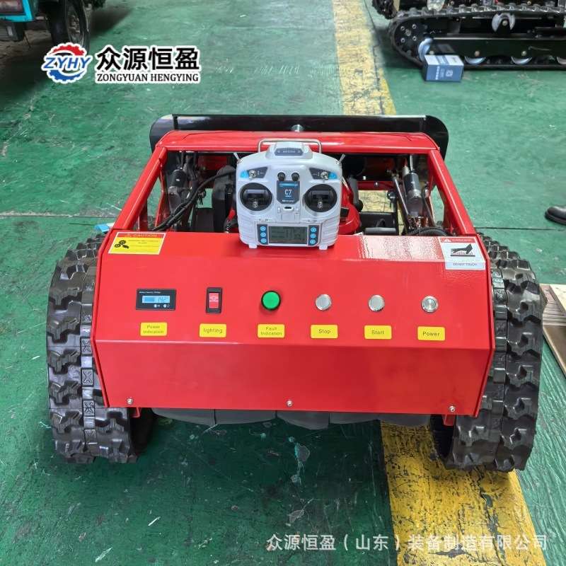 1米割幅遥控割草机  出口摩尔多瓦四冲程草场果园开荒碎草机