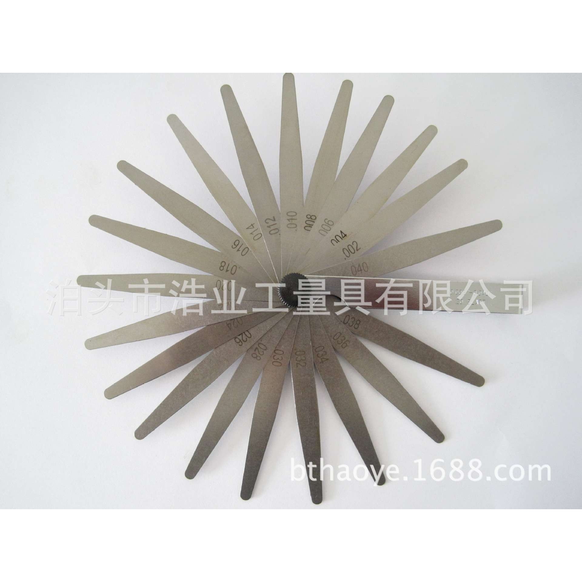 100x14片0.05-0.5塞尺 100B厚薄规 100x17测微片0.02-0.5间隙塞尺