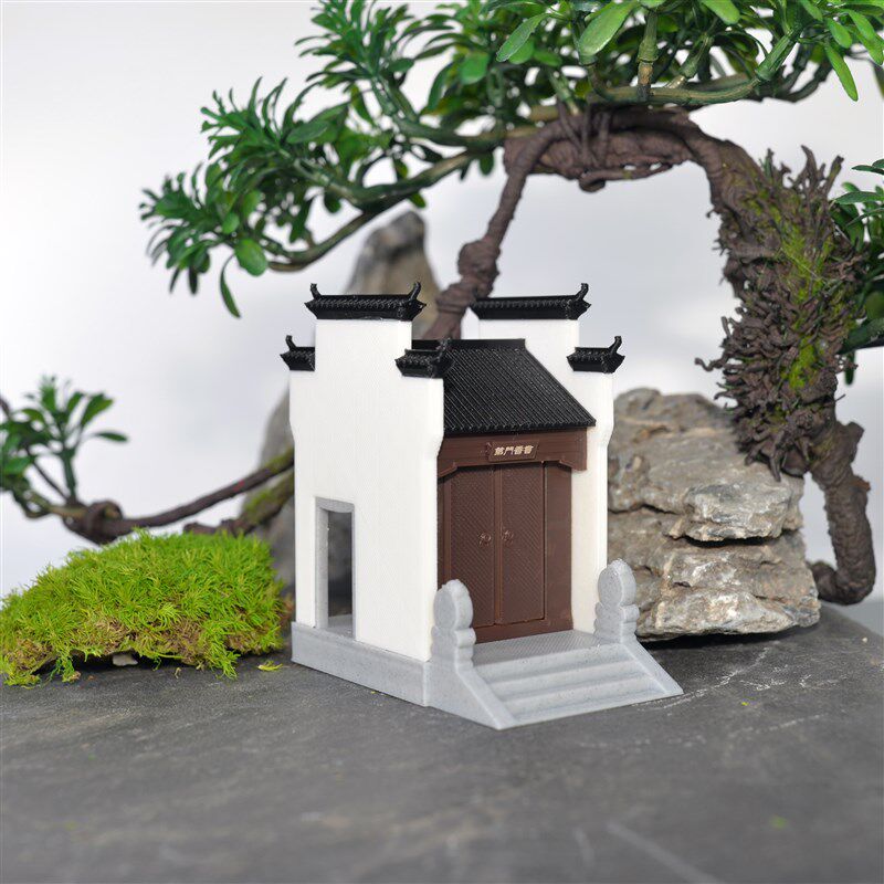 徽派建筑门头古建摆件马头墙假山盆景微景观中式古建筑复古国风