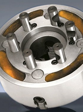 浙江园牌高精度四爪单动卡盘k72短锥D型拉杆连接160D4200D5250D8