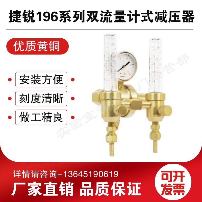美国捷锐GENTEC减压阀196A-25L双流量计式196C-25L减压器196N-30L