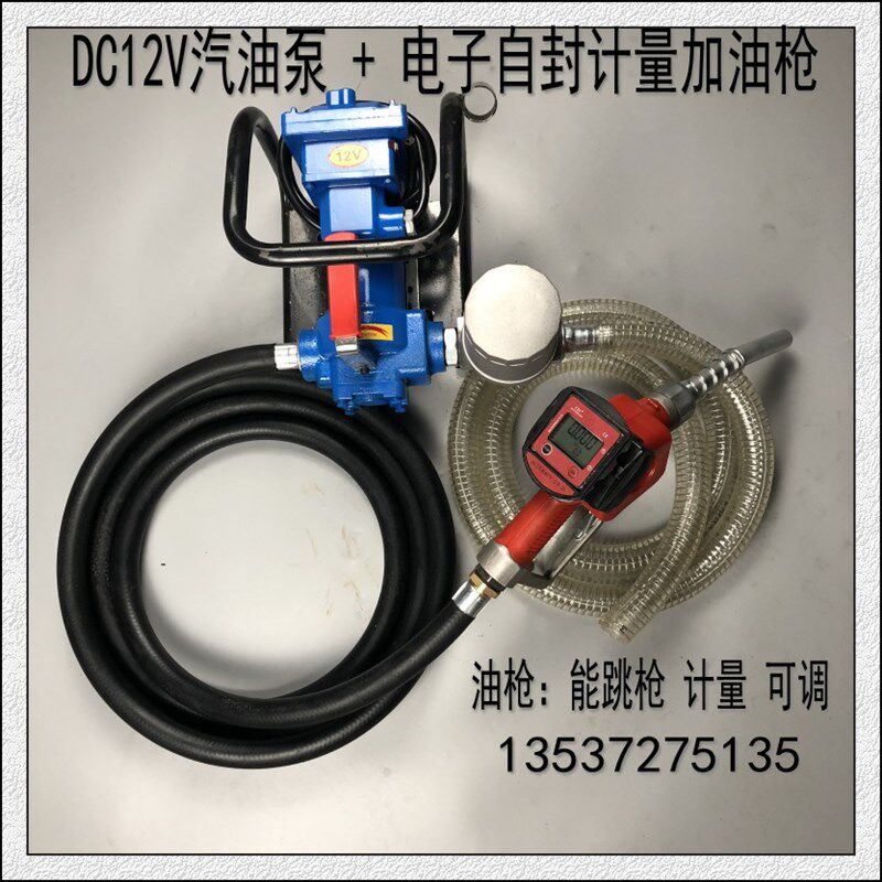 大流量防爆汽油加油泵自吸柴油泵车载机DC12V24V220V自封油枪单价