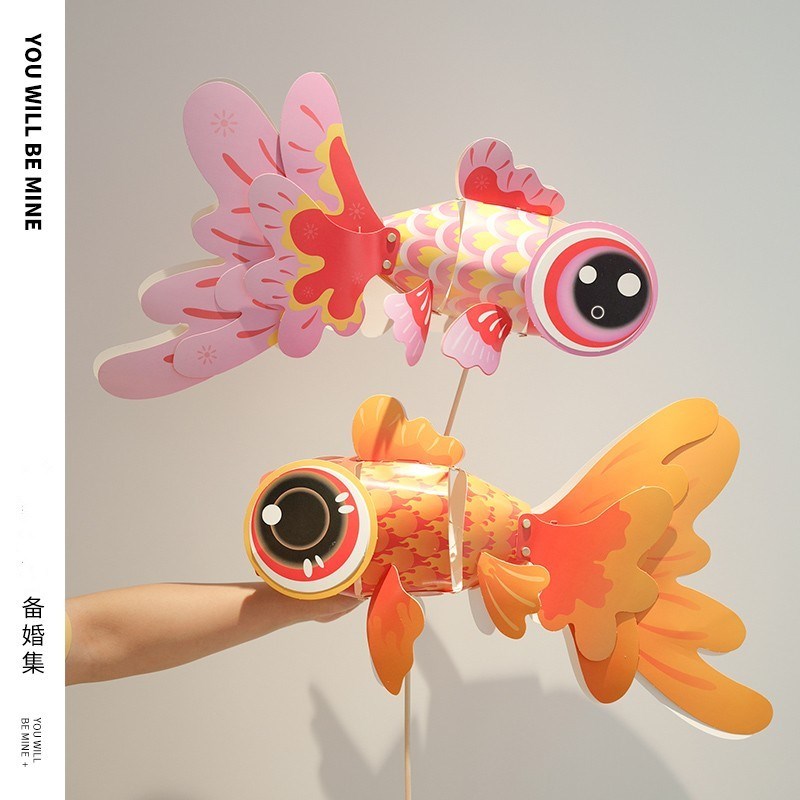 小红书超火婚礼迎亲金鱼灯笼结婚新娘拍照道具中式古风婚庆用品