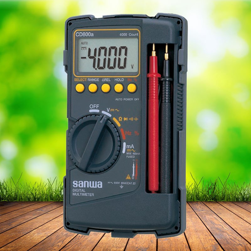 sanwa三和CD800A防烧防摔坚固一体电工数字万用表CD800F实效值表