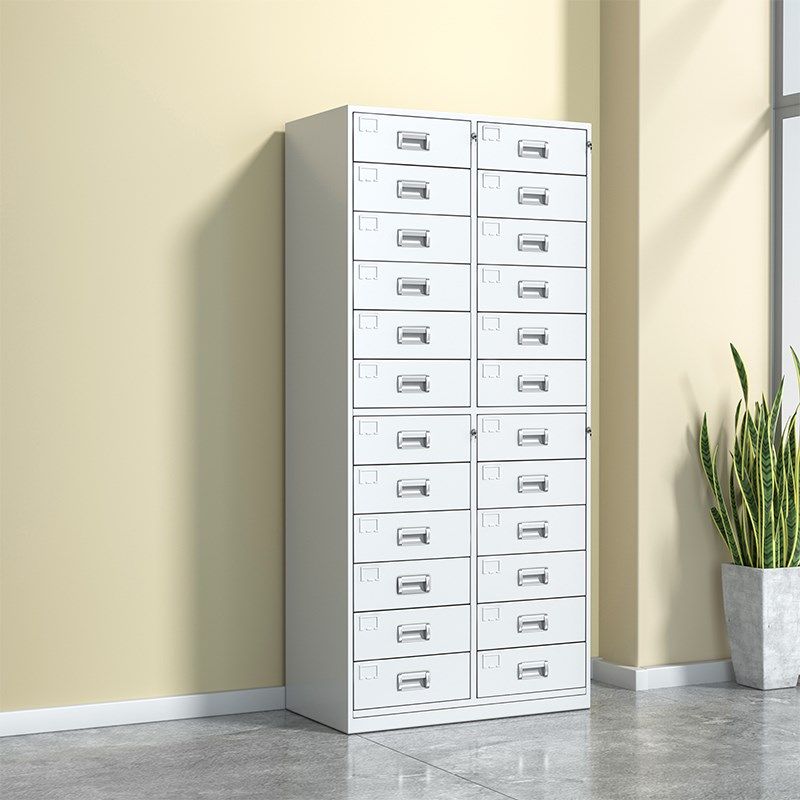 24斗柜文件柜抽屉铁皮柜二十四斗抽屉资料柜储物柜票据柜凭证柜子