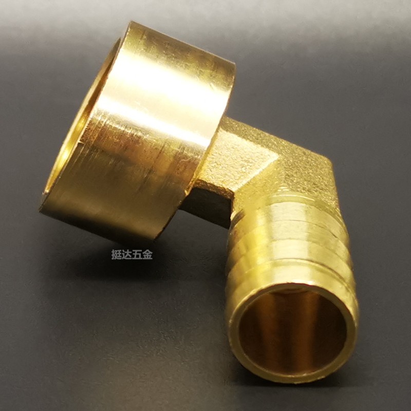 铜宝塔内牙弯头内丝直角8 10 12 14 16 3/8 1/4 1/2 3 4分 DN15