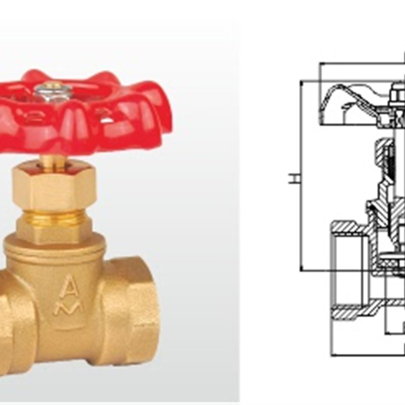 正品埃美柯309黄铜加厚内丝截止阀手轮阀DN15(4分)1/2)专卖店