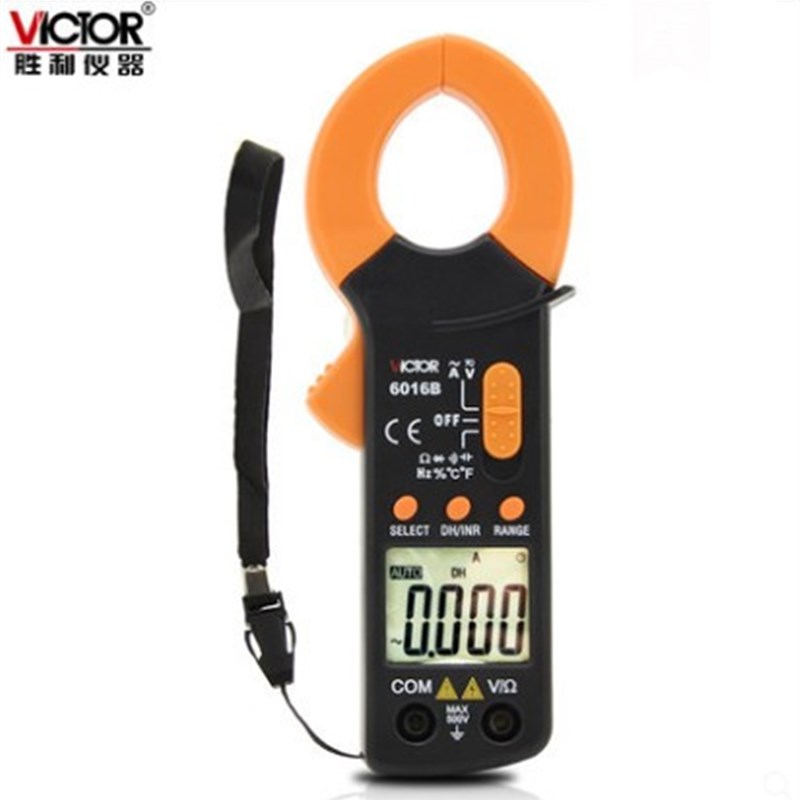 胜利 数字钳形表VC6016B钳形万用表 交流400A制冷专用表