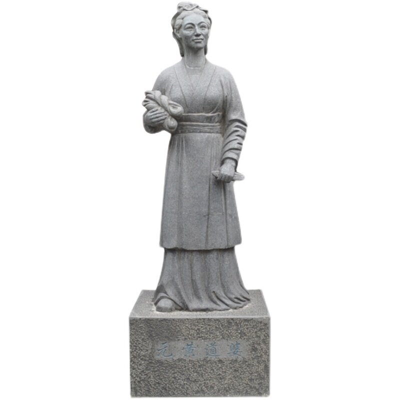 玻璃钢人物雕塑定制古代纺织文A化黄道婆铸铜雕像大型广场景观摆