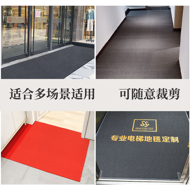 丝圈地垫商用进门塑料软垫防滑防水门口I垫子室外迎宾门垫户外地