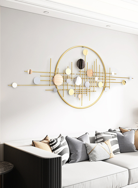 家居挂饰b卧室现代欧式客厅铁艺装饰壁挂新中式挂件墙饰餐厅装饰