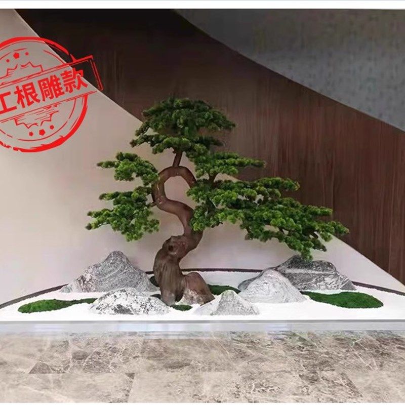 人造景观室内装饰造景边框围栏实心大理石庭院橱窗地面Z上围挡定
