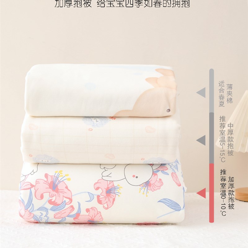 宝宝包被婴儿a类秋冬包单新生儿婴G儿盖毯防惊跳包巾脱胆被子