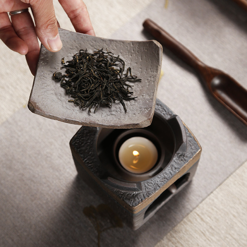 粗陶焙茶炉陶瓷烤茶炉醒茶器提香暖茶F熏茶罐茶具配件茶道煮茶家