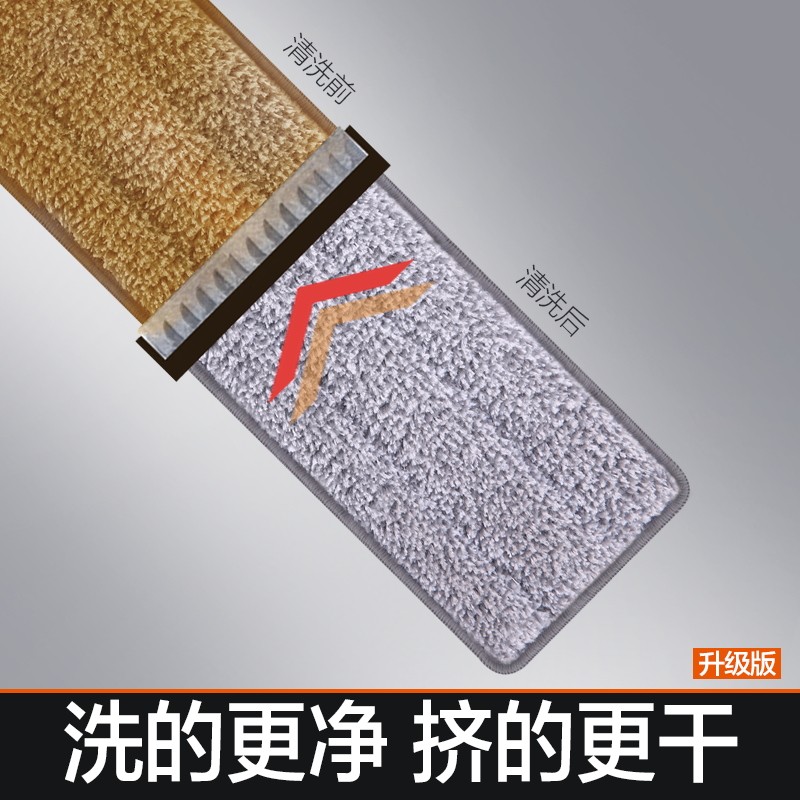 免手洗平板拖把大号家用r木地板一拖瓷砖地拖布懒人干湿两用托把