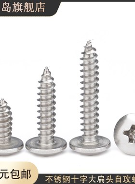 m5m6x14x16x18x20x25x30x40x50不锈钢十字大扁头伞头自攻丝螺丝钉