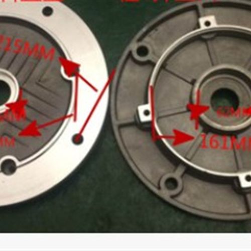 减速电机铝端盖Y2-100三相电机配件铝合金端盖YX3-100内止口161MM