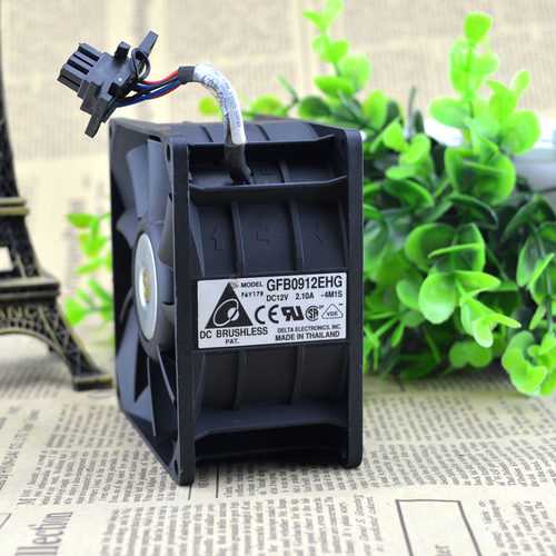 台达9050 GFB0912EHG双电机双叶汽车增压散热器暴力风扇12V 2.10A