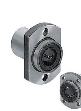 椭圆直线轴承固定座法兰嵌入LMJ21 22-d8 10 12 16 20 25 30单衬