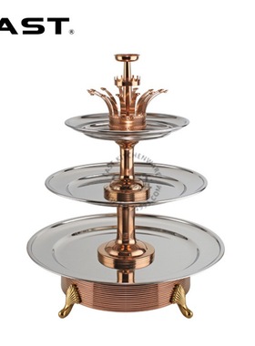 日式镀金三层旋转海鲜塔【EAST东方厨具】