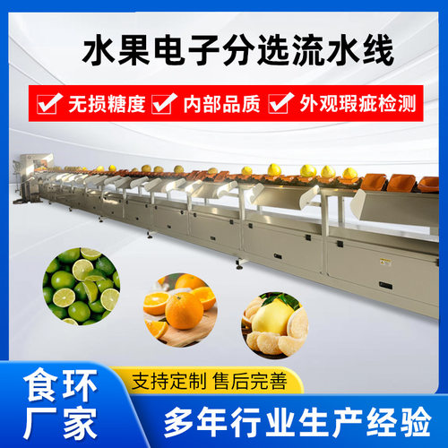 蜜柚沃柑柠檬水果分级机青柠智能光电分选系统水果电子分选流水线
